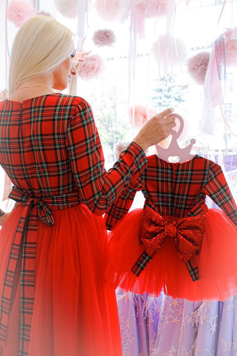 Mom and me christmas dress sales