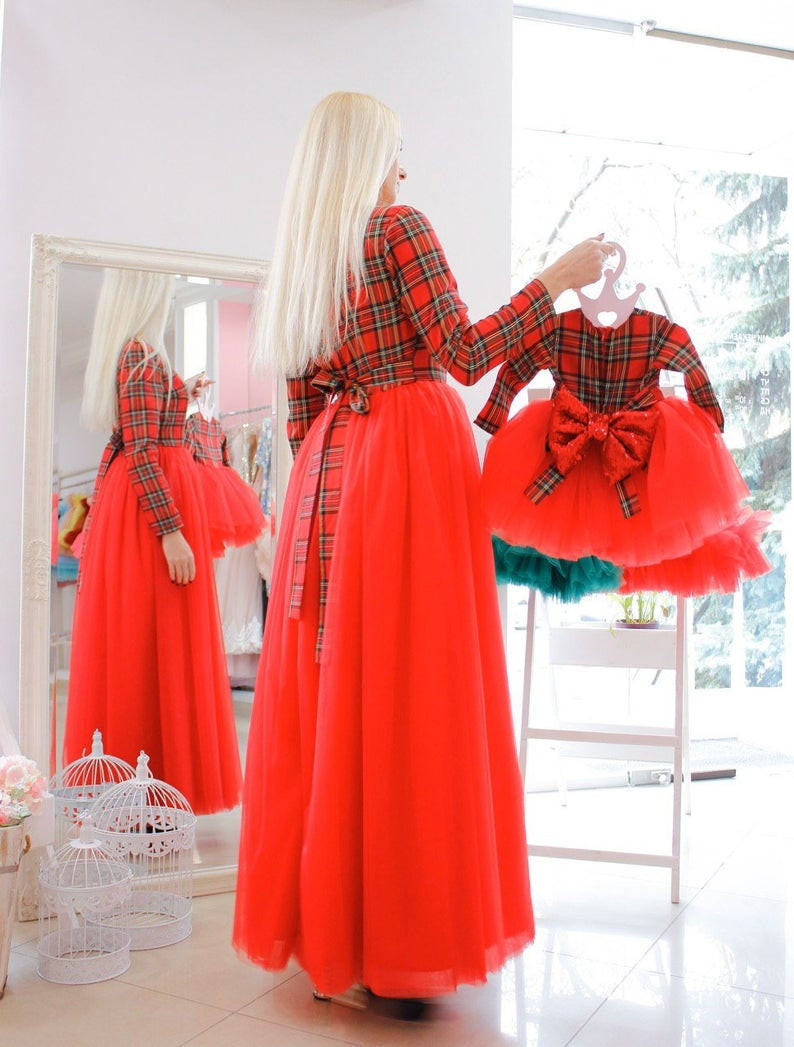 Mom and Me Christmas Dress Mom Me Matching Dresses