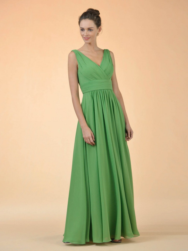 Zolindu Bailiegh V-Neck Bridesmaid Dress