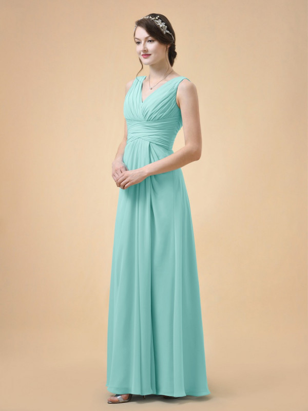 Zolindu Aya V- Neck Bridesmaid Dress