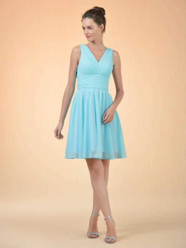 Zolindu Belen V-Neck Bridesmaid Dress