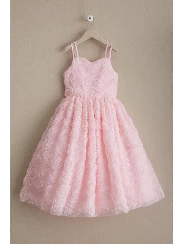 Zolindu Pleasance Girls Pink Roses Dress