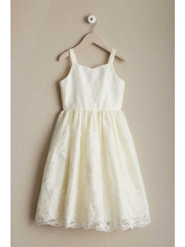 Zolindu Orane Girls Embroidered Ivory Dress