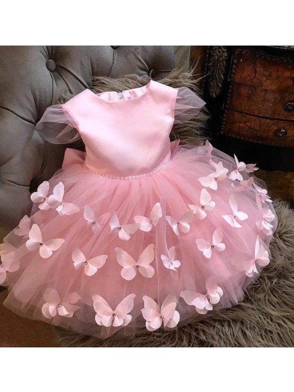 Butterfly Rose Pink Dress 