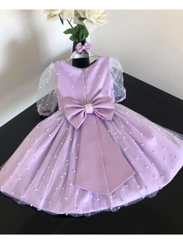 Anne Purple Beaded Dress