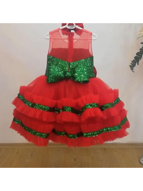 Zolindu Taliana Sequin Frill Girls Dress