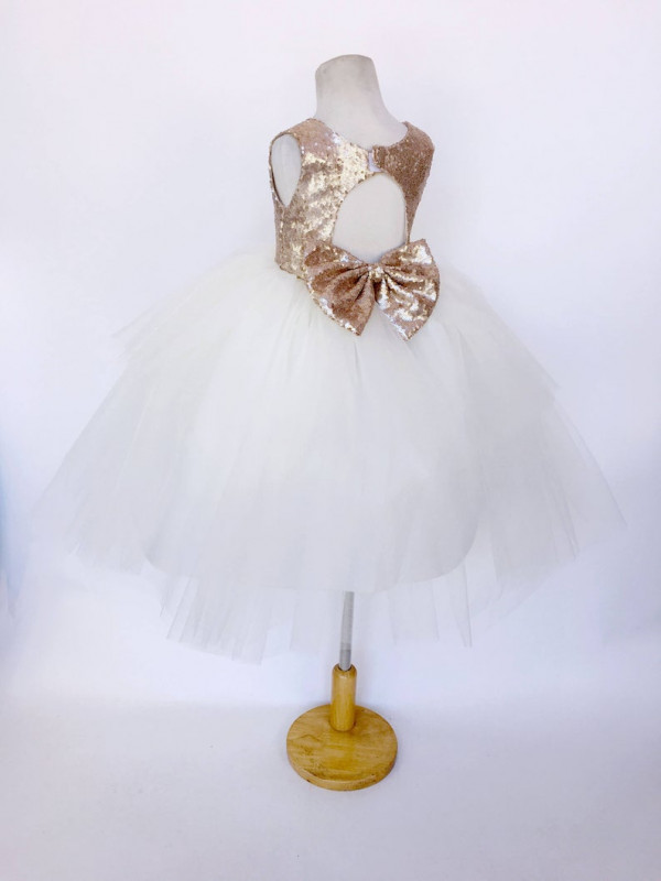 Zolindu Ava Ivory Wedding Flower Girl Dress