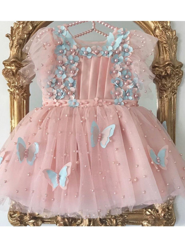 Zolindu Roselin Light Pink Girls Dress