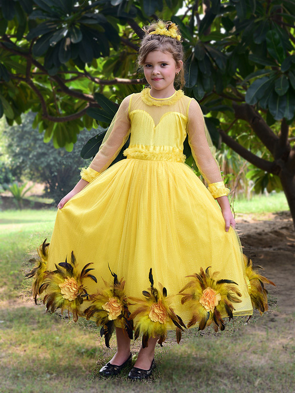 Brooke Gown Yellow Quill