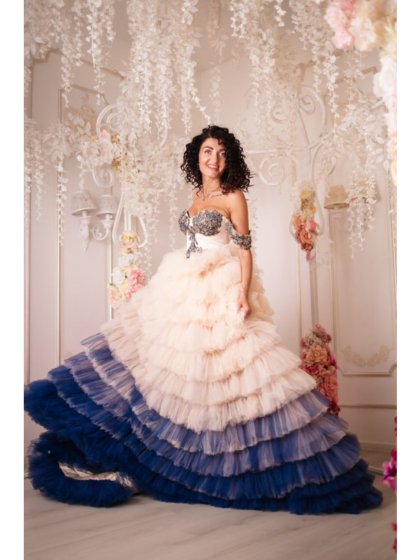 Zolindu Women Tiered Tulle Dress ZW5066