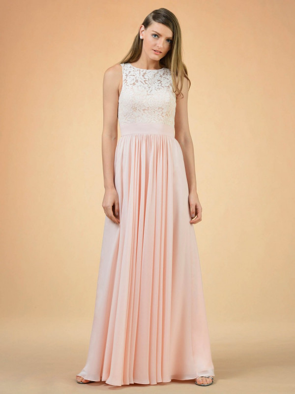 Zolindu Belevia Bridesmaid Dress with Lace Bodice