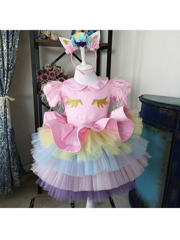 Zolindu Unicorn Girls Dress 