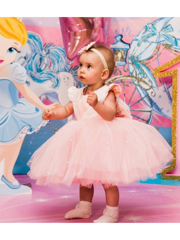 Zolindu Sherrey Pink Girls Dress