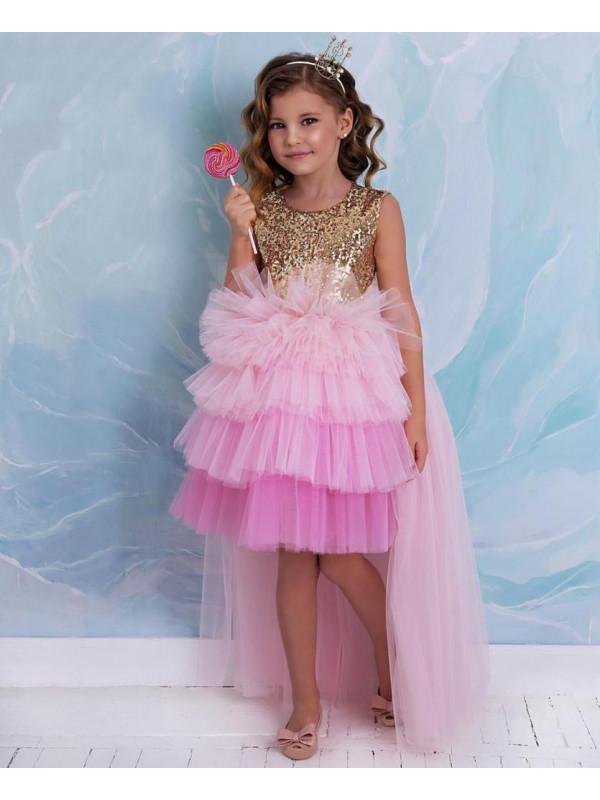 Zolindu Tracia Pink Girls Dress