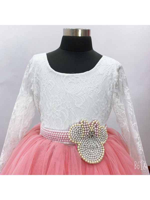 Zolindu Veronika Girls Dress With Minnie Pearl Belt