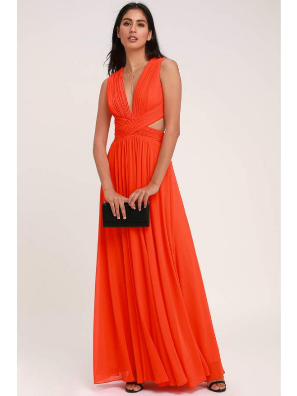 Zolindu Orange Wedding Dress