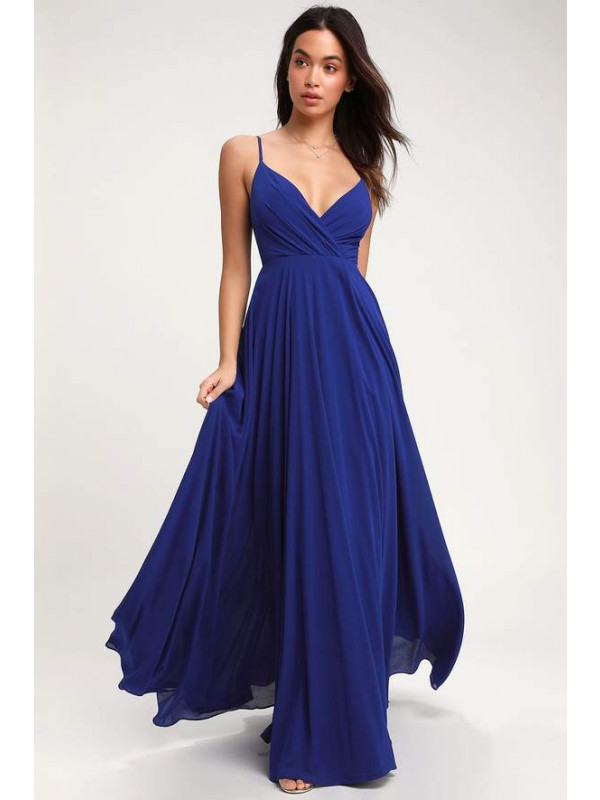 Zolindu Royal Blue Wedding Dress